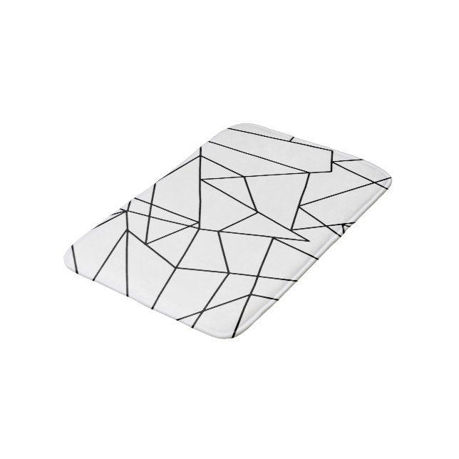 Einfaches modernes geometrisches badematte (Schrägansicht)