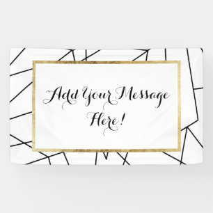 Einfaches modernes geometrisches banner