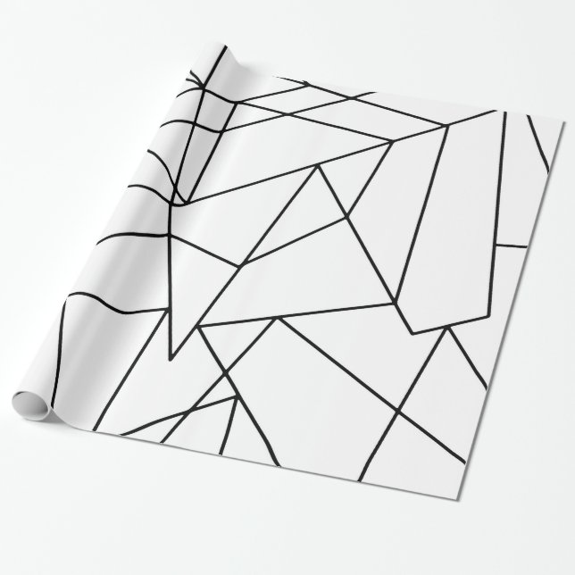 Einfaches modernes geometrisches geschenkpapier (Ungerollt)