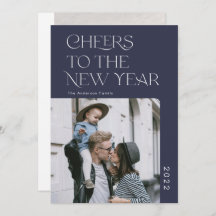 Einfaches modernes Glück Neujahr 2022 Foto Holiday