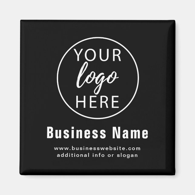 Einfaches modernes individuelles Firmenlogo Magnet (Vorne)