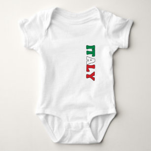Einfaches, modernes italienisches Flag-Apparel Baby Strampler