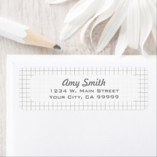 Einfaches, modernes, leicht graues geometrisches M