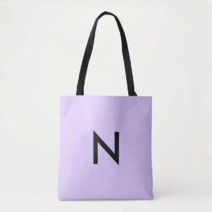 Einfaches Modernes Lila Individuelles Monogramm An