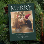 Einfaches modernes Minimal-Foto Feiertagskarte<br><div class="desc">Erstellen Sie in dieser festlichen Saison Ihre eigenen personalisierten Urlaubskarten. Fügen Sie einfach Ihr Lieblings-Foto zu dieser Weihnachtskarte Vorlage hinzu.</div>