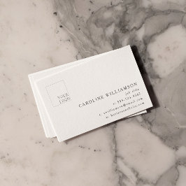 Einfaches, modernes, minimales, elegantes Beruflic Visitenkarte