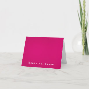 Einfaches, modernes Minimalistisch Happy Halloween Karte