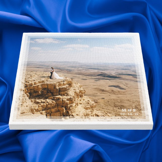 Einfaches modernes Minimalistisches Hochzeitsszena Leinwanddruck (Von Creator hochgeladen)