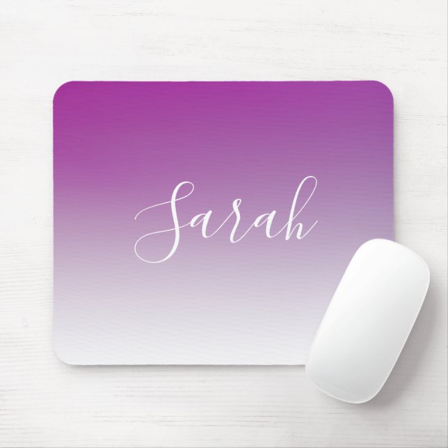 Einfaches modernes minimalistisches violettes Ombr Mousepad (Mit Mouse)