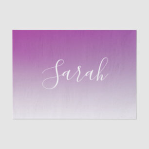 Einfaches modernes minimalistisches violettes Ombr Seidenpapier