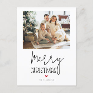 Einfaches, modernes Minimalistisches Weihnachtsfes Feiertagspostkarte