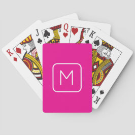 Einfaches & modernes Monogramm Anfangsbuchstabe |  Spielkarten