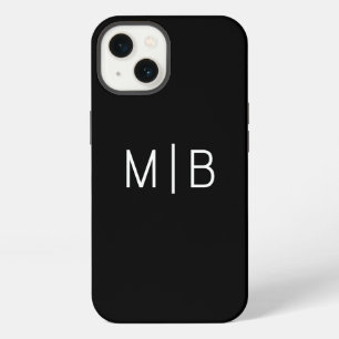 Einfaches modernes Monogramm initial personalisier iPhone 13 Hülle