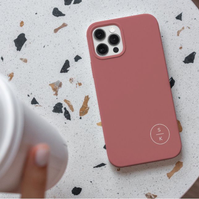 Einfaches modernes Monogramm Name Case-Mate iPhone Hülle (Von Creator hochgeladen)