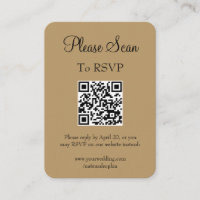 Einfaches, modernes QR-Code für Hochzeiten von Gol