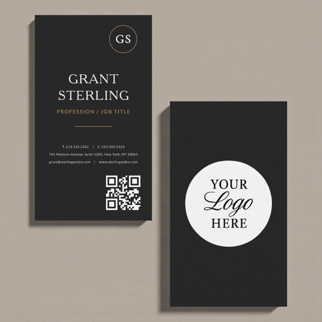 Einfaches modernes QR-Code-Logo Professionell Visitenkarte (Von Creator hochgeladen)