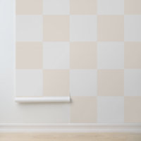 Einfaches modernes Schachbrettmuster in Weiß und C