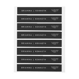 Einfaches, modernes Schwarz mit weißer Brauerei