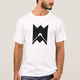 Einfaches, modernes schwarzes Logo T-Shirt