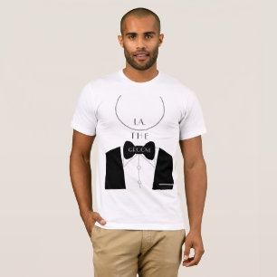 Einfaches modernes schwarzes weißes Monogramm Bräu T-Shirt