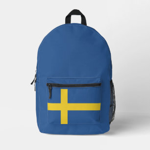 Einfaches modernes Schweden Schwedisches Flaggenla Bedruckter Rucksack