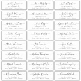 Einfaches, modernes Script-Gästeschema Aufkleber