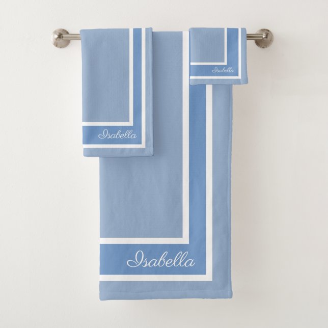 Einfaches, modernes Set von Cerulean Blue Bath (Insitu)