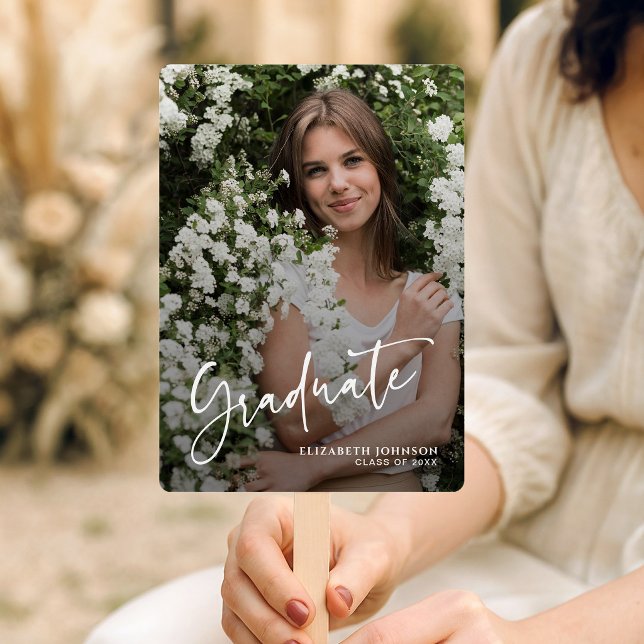 Einfaches modernes Skript-Foto-Abschluss  Fächer (Von Creator hochgeladen)