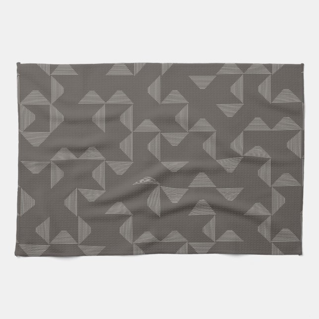 Einfaches, modernes, trendiges geometrisches Muste Geschirrtuch (Horizontal)