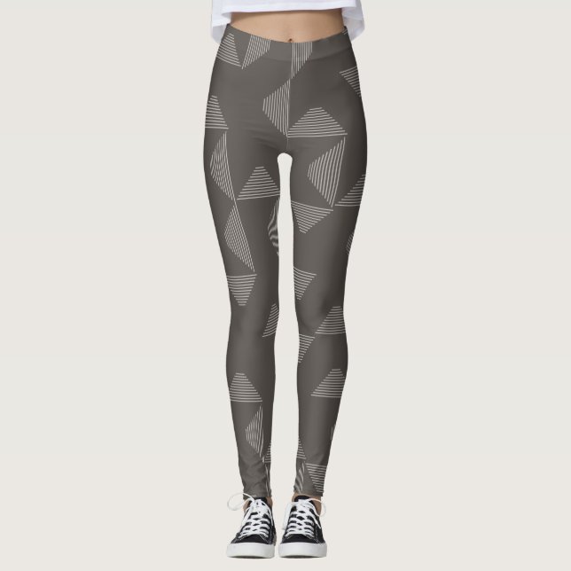 Einfaches, modernes, trendiges geometrisches Muste Leggings (Vorderseite)