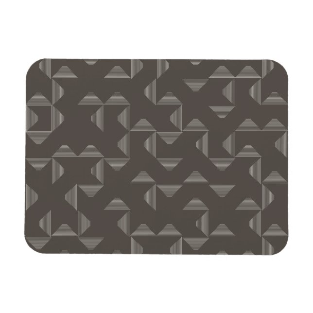 Einfaches, modernes, trendiges geometrisches Muste Magnet (Horizontal)