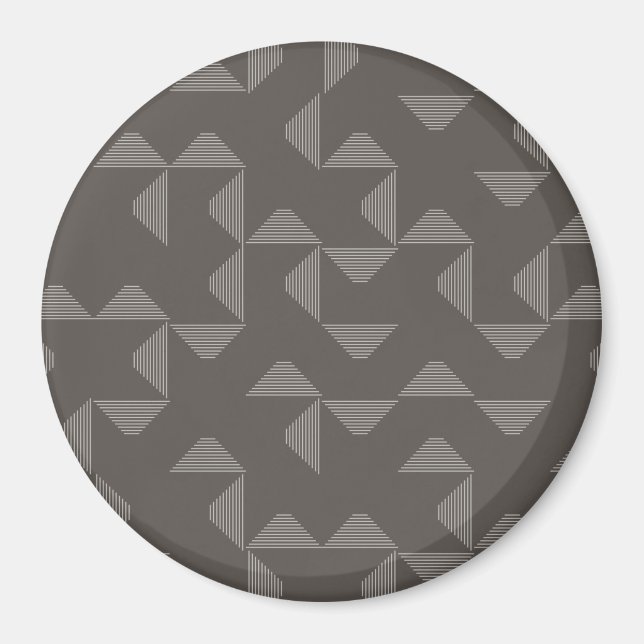 Einfaches, modernes, trendiges geometrisches Muste Magnet (Vorne)