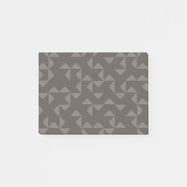 Einfaches, modernes, trendiges geometrisches Muste Post-it Klebezettel (Vorderseite)