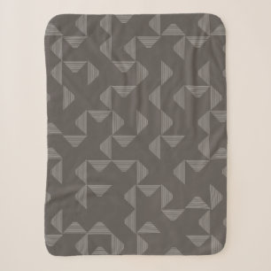 Einfaches, modernes, trendiges geometrisches Muste Sherpadecke