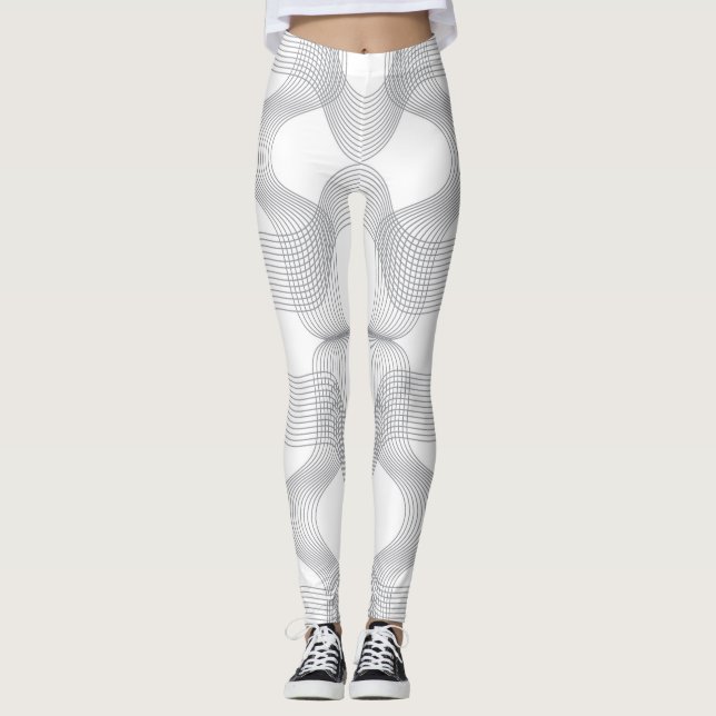 Einfaches, modernes, trendiges Grafikdesign Leggings (Vorderseite)