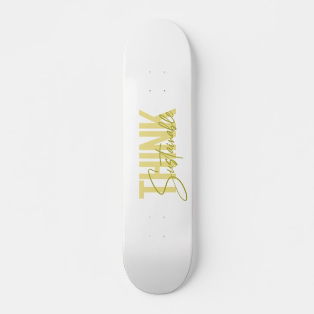 Einfaches, modernes urbanes cooles Design Nachhalt Skateboard (Vorne)
