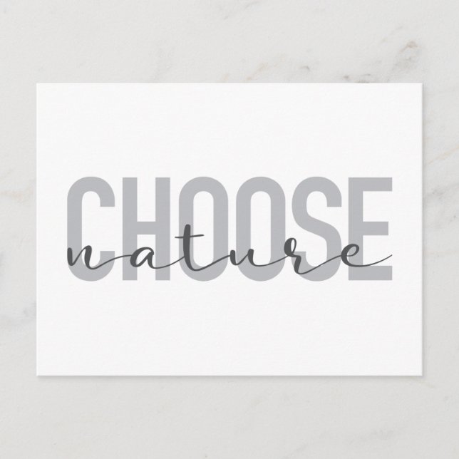 Einfaches, modernes, urbanes, cooles Design Wählen Postkarte (Vorderseite)