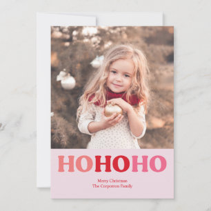 Einfaches modernes Weihnachten Rot & Pink 2 Foto