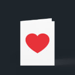 Einfaches modernes weißes rotes Liebesherz-Grafikd Karte<br><div class="desc">Einfache minimalistische moderne Designs. Sie sind alle einfach,  attraktiv,  einzigartig.</div>