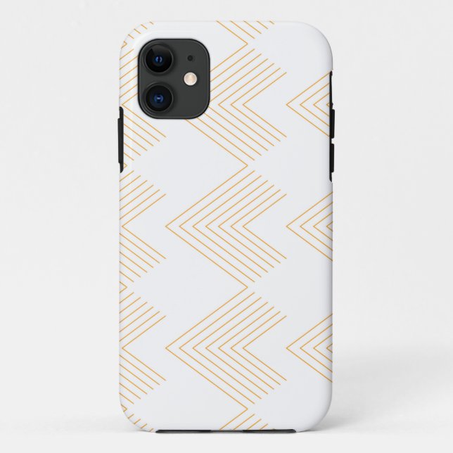 Einfaches, modernes Zickzack Pfeilbild Case-Mate iPhone Hülle (Rückseite)
