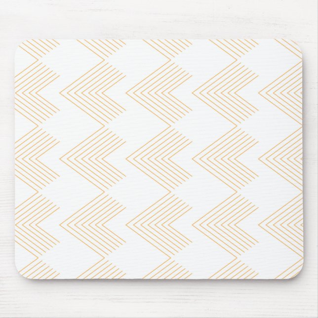 Einfaches, modernes Zickzack Pfeilbild Mousepad (Vorne)