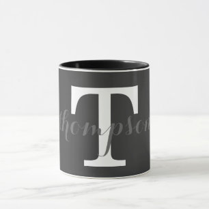 Einfaches Monogramm-Design Tasse