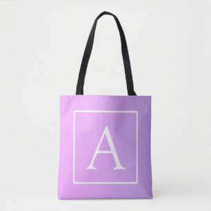 Einfaches Monogramm Dezent rosa/lila Ombre