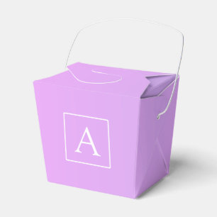 Einfaches Monogramm   Dezent rosa/lila Ombre Geschenkschachtel