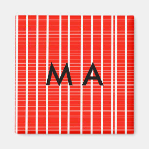 Einfaches Monogramm füge deinen Namensbuchstaben h Magnet