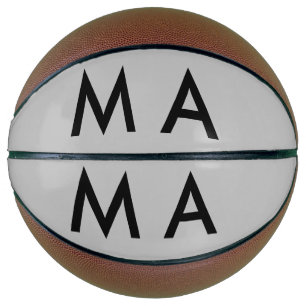 Einfaches Monogramm füge deinen Namensbuchstaben M Basketball