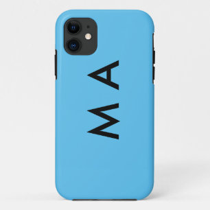 Einfaches Monogramm füge deinen Namensbuchstaben M Case-Mate iPhone Hülle