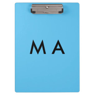 Einfaches Monogramm füge deinen Namensbuchstaben M Klemmbrett
