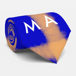 Einfaches Monogramm füge deinen Namensbuchstaben M Krawatte