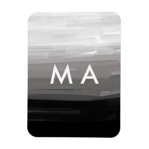 Einfaches Monogramm füge deinen Namensbuchstaben M Magnet
